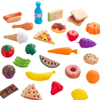 Colorido Juego de 30 Piezas JUGAR COMIDA Surtido de Fingir Frutas y Verduras Niños Foto 1 de 4