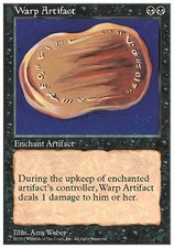 Warp Artifact X4 EX/NM 5th Edition MTG Magic Cards Black Rare