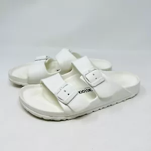 Birkenstock Arizona EVA Women's White Strap Sandal Made in Germany Size W5 - Picture 1 of 11