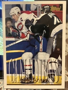 1995-96 Topps Montreal Canadiens Hockey Card Mike Keane #281 Winnipeg NHL 🏒