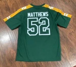 Green Bay Packers #52 Clay Mathews Jersey Men MediumMajestic NFL Football Screen - Picture 1 of 6