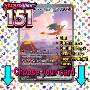 Pokemon Scarlet & Violet 151: Choose Your Card! Holo/Reverse Holo EX Cards NM - Picture 1 of 212