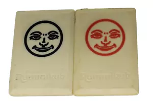 Rummikub Joker Tile Pre Owned Set of 2 Orange & Black - Picture 1 of 1
