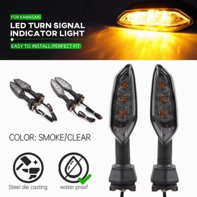 Luz intermitente LED delantera trasera para KAWASAKI VERSYS-X 250/300 Z250 Z300 KLR 650 Foto 1 de 4