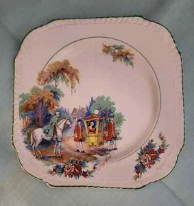 Plato "Lady Jane" Burgess Ware Inglaterra vintage años 30 raro - Imagen 1 de 12