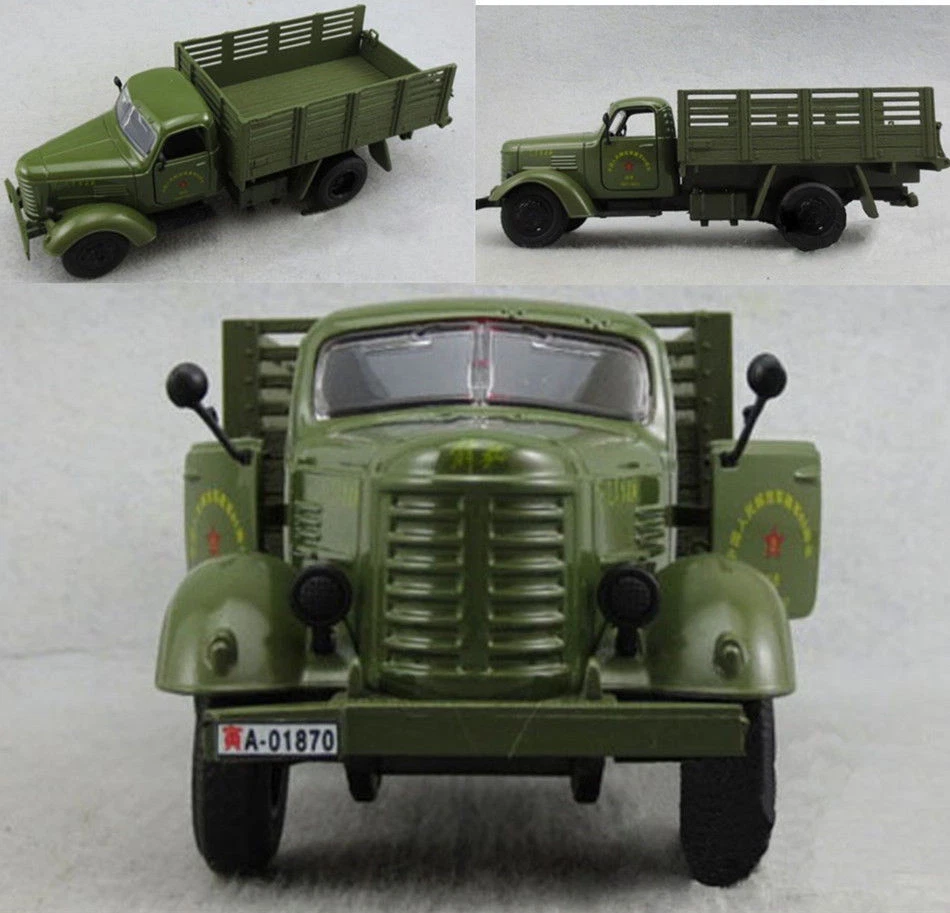 1/36 Truck Model Green Army Vehicle Diecast Jie Fang Military Motor Lorry Model - Image 1 of 4