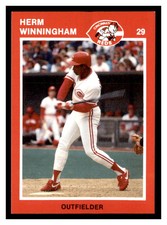 1989 Kahn's Cincinnati Reds #NNO Herm Winningham Cincinnati Reds ~A8U