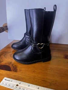 NWOB Children’s Place Girls Black Boots Size 6 Toddler/Child - Picture 1 of 9