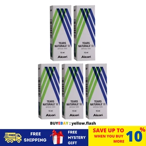 5 X Alcon Tears Naturale II 15 ml lubricante calmante e hidratante gotas para... - Imagen 1 de 8