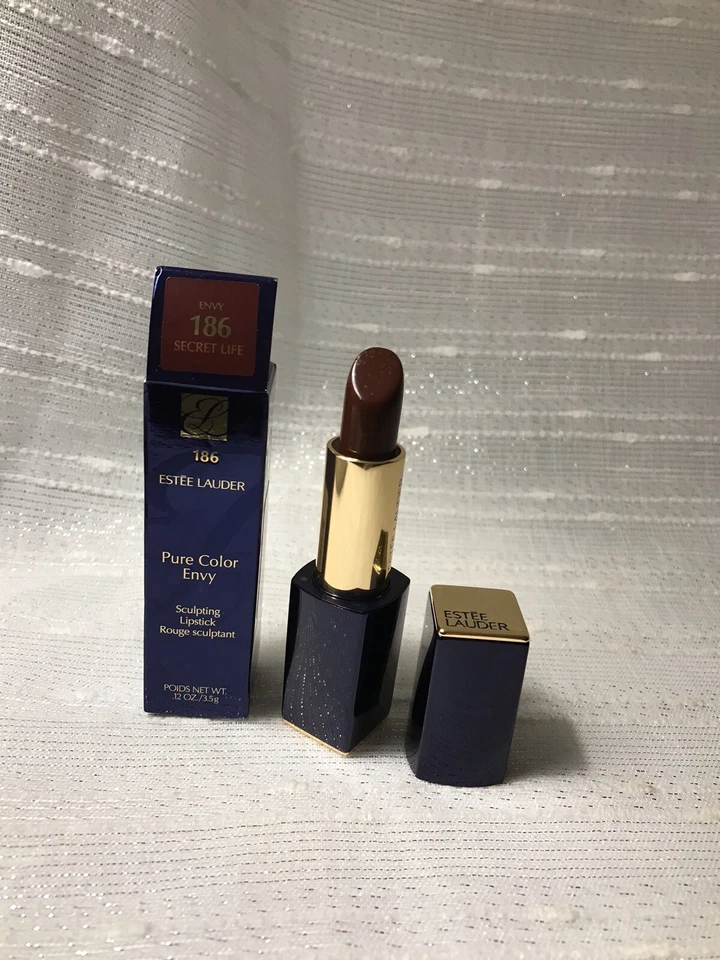 Estee Lauder Pure Color Envy Sculpting Lipstick Secret Life #186- Boxed