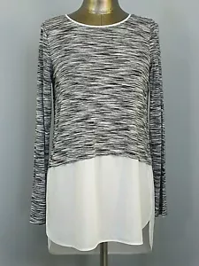 White House/Black Market Womens Size S Chest 36 Long Sleeve Tunic Top 315-21056 - Imagen 1 de 7