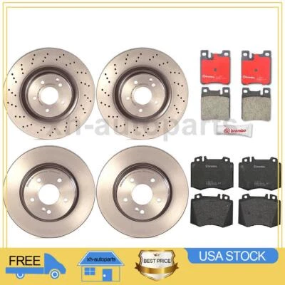 Juego de pastillas de freno de disco rotor para Mercedes-Benz C32 AMG 6X 2002~2004 Foto 1 de 4