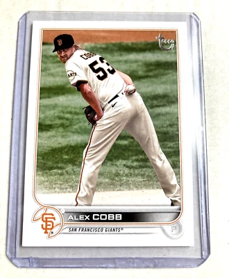 2022 Topps #359- ALEX COBB Vintage Stock SP #'d 52/99 - Image 1 of 2