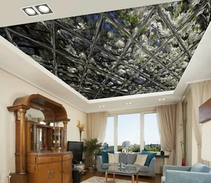 3D schwarze Blume 486 Wandbilder Wandbild Aufkleber Deko AJ Zoe - Bild 1 von 5