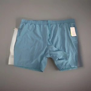 All in Motion Men's Mesh Shorts Green 6.5in Athletic 2 pocket 2XL Hidden Pocket - Picture 1 of 11