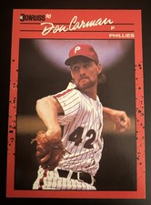 1990 Donruss Don Carman Philadelphia Phillies #604 No Dot After Inc