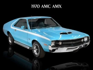 1970 AMC American Motors AMX Metal Sign: 12x16" & Ships Free - Picture 1 of 1