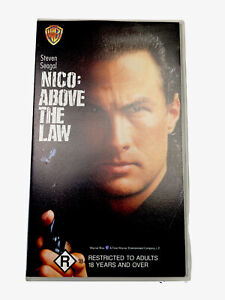 Nico Above The Law Steven Seagal VHS Video Cassette Tape PAL Small Box R18+