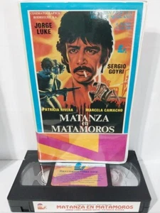 Matanza en Matamoros Jorge Luke Sergio Goyri Patricia Rivera (VHS Spanish) - Imagen 1 de 4