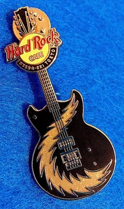 UYENO TOKYO ACE FREHLEY MEMORABILIA WALL BLACK GRECO GUITAR Hard Rock Cafe PIN - Picture 1 of 1