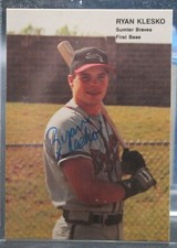 Ryan Klesko (Braves/Sumter Braves) - 1990 Best Minor League Autograph #236