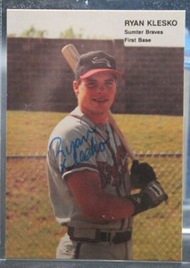 Ryan Klesko (Braves/Sumter Braves) - 1990 Best Minor League Autograph #236
