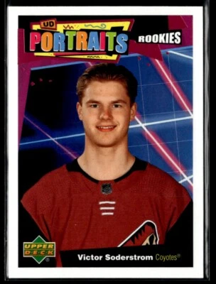 2020-21 Upper Deck UD Portraits Victor Soderstrom #P-60 - Image 1 of 2