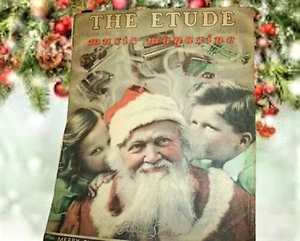 Etude Music Magazine Rare Dec 1939 Edition Christmas Secrets WWII Era Ephemera - Picture 1 of 12