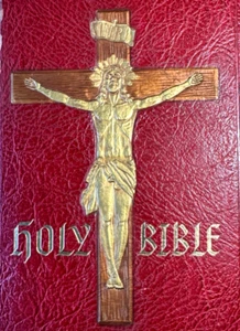 1955 CATHOLIC BIBLE - Holy Trinity Edition - Cardinal Stritch -Chicago - Picture 1 of 9