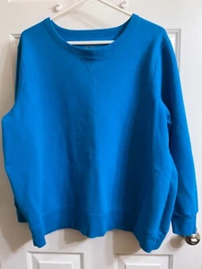 Blue JMS (Just My Size) sweatshirt size 2X, 18W/20W, 26” across stomach. - Picture 1 of 3