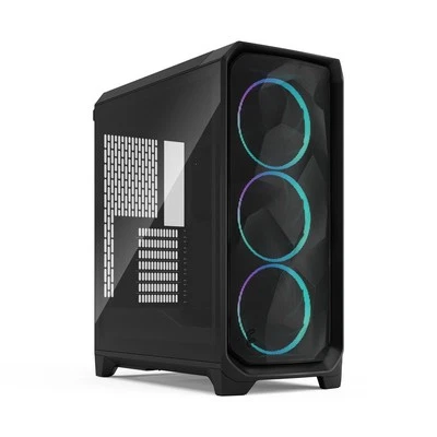 Fractal Design Meshify 3 RGB FD-C-MES3A-06 ATX mATX Mid Tower PC Case - Black - Image 1 of 4