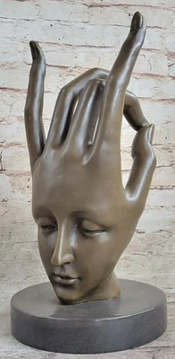 Salvador Dali Large Hand Hot Cast Musuem Quality Bronze Sculpture Figurine - Image 1 of 4