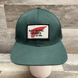 Red Wing Shoes Est. 1905 Green Cotton Baseball Hat Cap Snapback Advertising - Picture 1 of 6