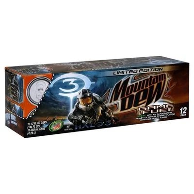 Mountain Dew Game Fuel Halo 3 Master Chief  Limited Edition 12 Pack - Image 1 of 2
