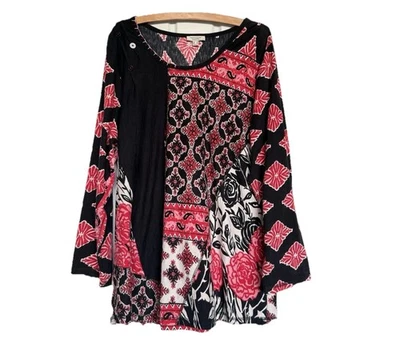 Camiseta Top Orientique Naturally Talla AU 20/US 1X Algodón Orgánico Manga 3/4 Foto 1 de 4