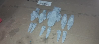  Flota de batalla dinastía eterna Grimdark futura flota de guerra, OPR Foto 1 de 4