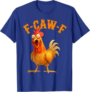 Lustiges F-Caw-F Huhn Shirt, FCAWF Huhn Damen Herren Humor Shirt - Bild 1 von 12