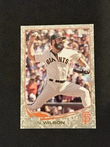 2013 Topps #38 Brian Wilson San Francisco Giants MEMORIAL DAY CAMO /99 - Picture 1 of 10