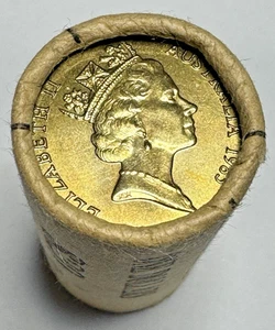1985 Royal Australian Mint $1 Coin Roll - Mob of Kangaroos - Picture 1 of 3
