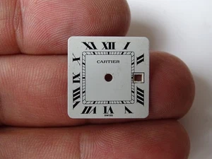Cartier Santos automatico 2960, 2961 quadrante argento originale 18,6 mm - Foto 1 di 4