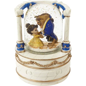 Precious Moments Disney Beauty and The Beast Resin/Glass Musical Snow Globe, ... - Picture 1 of 5