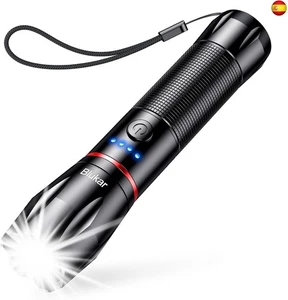  Blukar Linterna LED Recargable, Super Brillante Linternas de Aluminio con 5  - Imagen 1 de 7