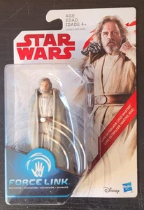 STAR WARS FORCE LINK LUKE SKYWALKER JEDI MASTER ACTION FIGURE - NEW ON CARD - Picture 1 of 4