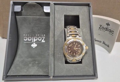 Reloj de cuarzo suizo vintage para dama Zodiac profesional 200 m 29 mm funcionando Foto 1 de 4