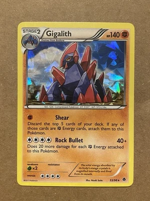 Gigalith 53/98 Cracked Ice Holo Promo Emerging Powers Pokémon TCG (VLP) - Image 1 of 4