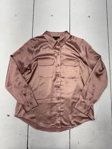 Alfani Pink Long Sleeve Button Up Shirt Womens Size Medium - Bild 1 von 6