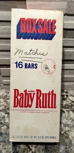 VTG Baby Ruth Candy Bar Box 16 Bars Curtiss Candy Co Chicago Store - Picture 1 of 7
