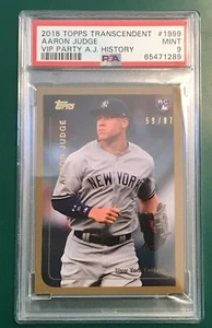 2017 TOPPS TRANSCENDENT VIP PARTY AARON JUDGE RC 1999 PSA 9 /87 - Picture 1 of 3
