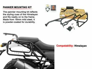 Royal Enfield Himalayan Pannier Rails Rack & Trafficator Wiring, Free Filter - Picture 1 of 7