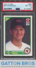1990 Score Ben McDonald #680 PSA 8 NM-MT
